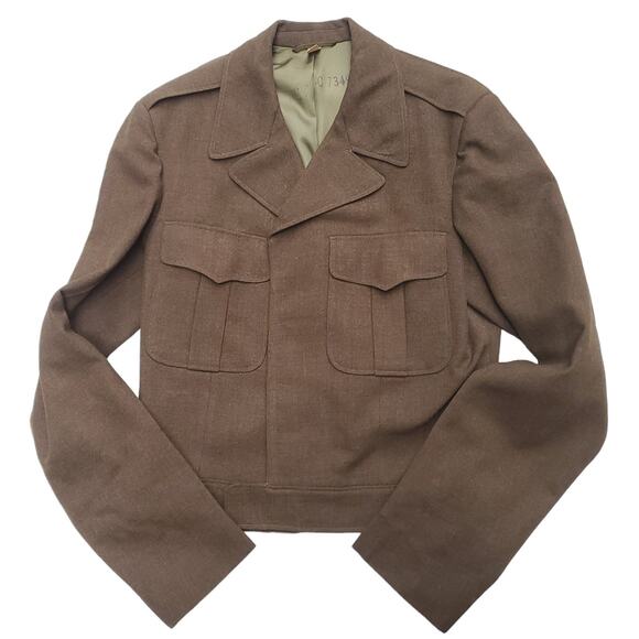 Vtg Men's 38 US Army WWII Korea War Wool Field Ike Jacket 1950 1951 MIL-J-10801 - Picture 7 of 13